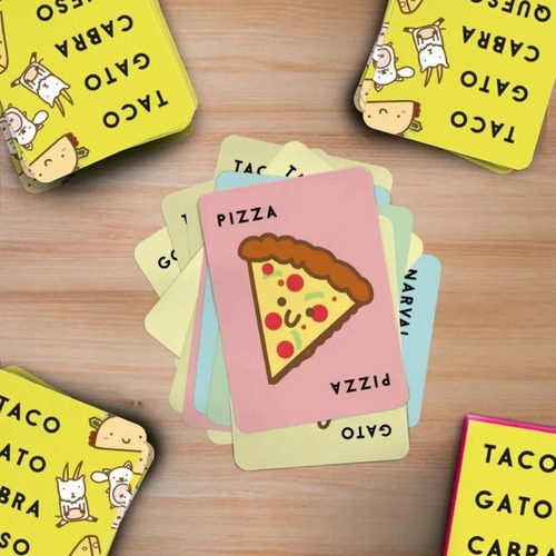 Juego De Mesa Taco Gato Cabra Queso Pizza Jeg Tgcqp