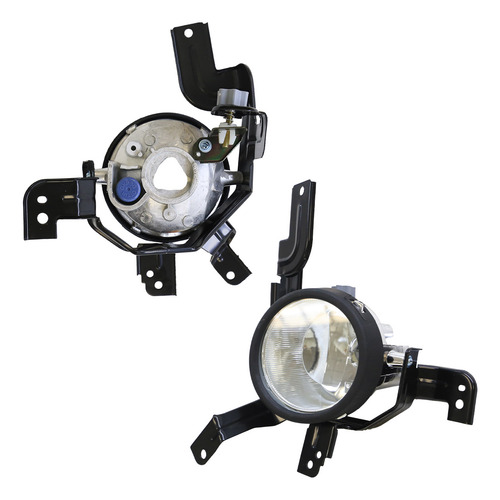 Farol Milha Crv 2007 2008 2009 Auxiliar Liso Com Suporte