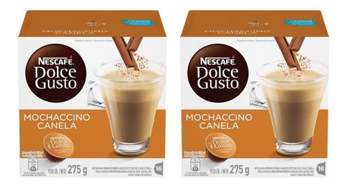 Kit C/32 Cápsulas Dolce Gusto Mochaccino Canela 2 Caixa | Parcelamento sem  juros