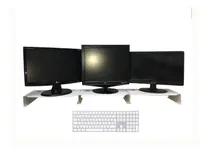 Comprar 3 Bases Eleva Monitor Pc-laptop Soporte Escritorio Estante 