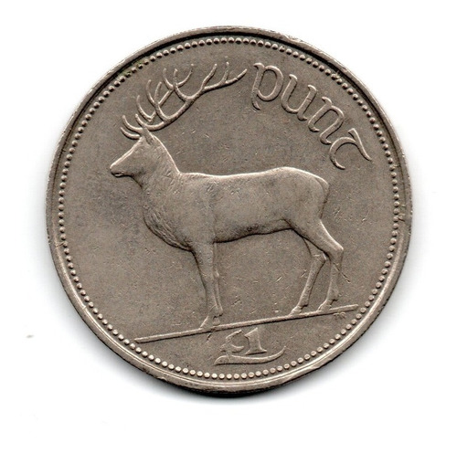Irlanda Moneda 1 Punt Año 1990 Km#27
