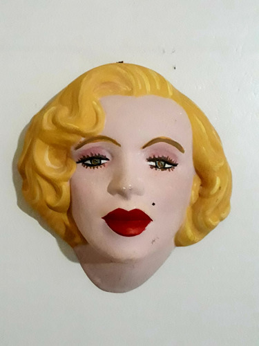 Adorno Rostro De Mujer Marlyn Monroe En Pared En Cerámica 