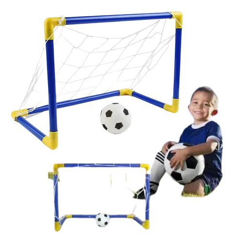 Kit 2 Golzinhos Rede Bola Trave Brinquedo Infantil Futebol