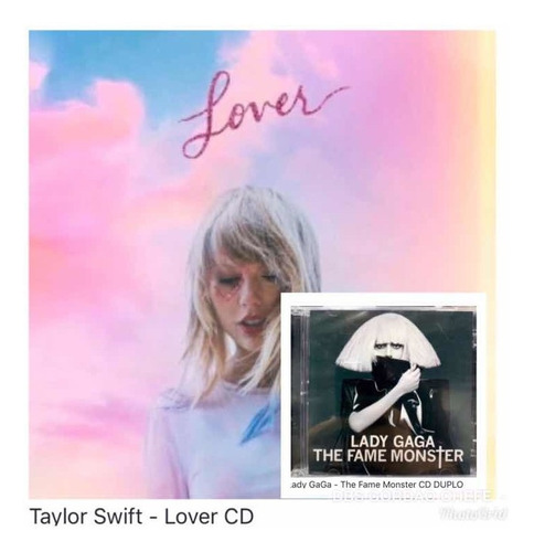 Cd Taylor Swift Lover E Lady Gaga The Fame Monster (Recondicionado)