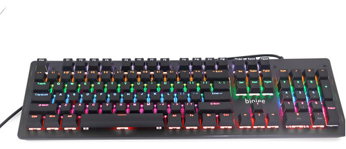 Teclado Pc Real Game Wired De 104 Teclas Windows Para Oficin