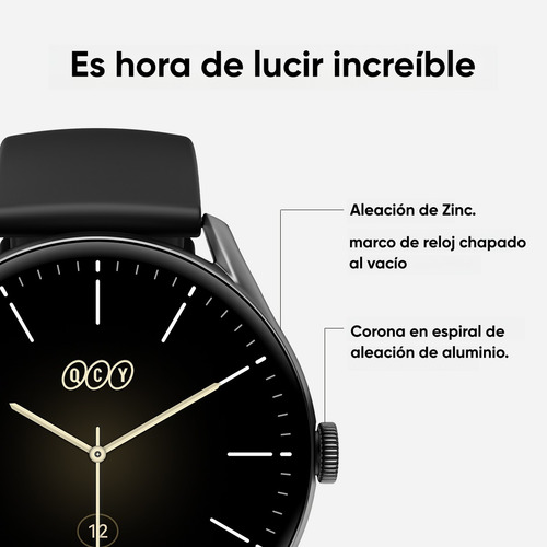 Smartwatch Qcy Watch Gt - Negro