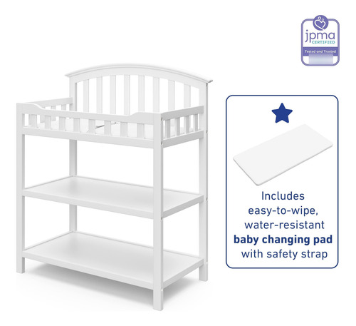 Mesa Cambiadora Para Bebés En Color Blanco De Graco
