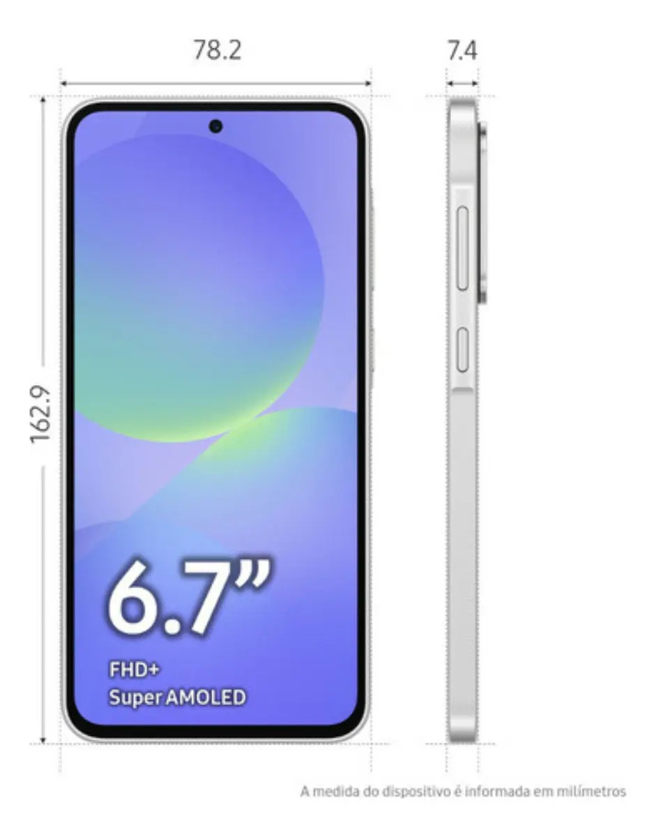 Smartphone Samsung Galaxy A36 5G de 128 GB y 6 GB de RAM, color blanco