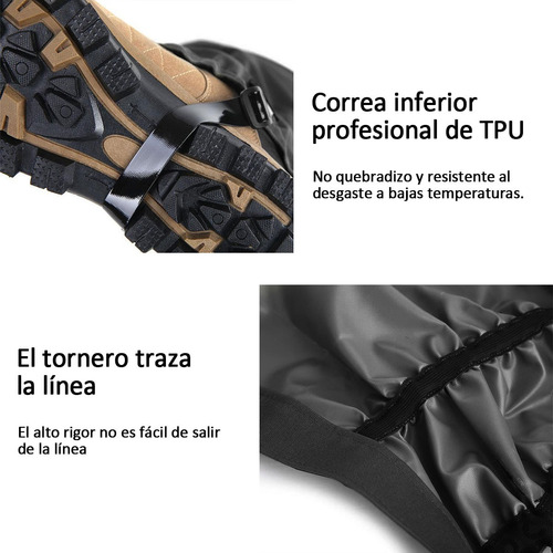 1 Par Polainas De Senderismo,polainas De Pierna Impermeables