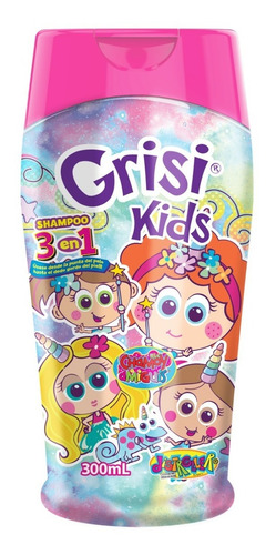 Shampoo 3 En 1 Grisi Kids Distroller Rosa 300 Ml.