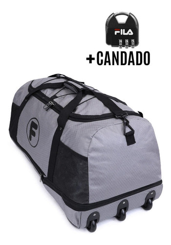 Bolso Enrollable Goliat + Candado Gris F