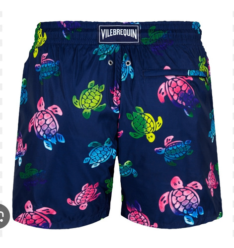 Vilebrequin Traje De Baño Short Hombre Tortugas Aquarelle