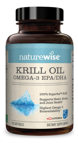 Aceite De Krill Con Omega 3 Naturewise 120 Softgel