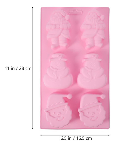 Moldes De Pastel De Navidad Hemoton 2pcs De Silicona Santa Y