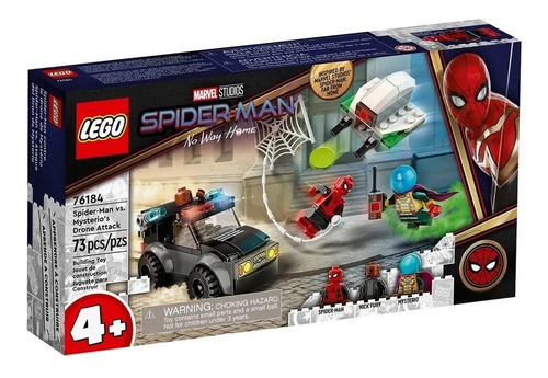 Lego Spiderman No Way Home Spider-man Ataque Dron Mysterio