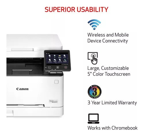 Imagen 2 de 4 de Impresora Canon Multifuncional Mf641cw Laser A Color Wifi