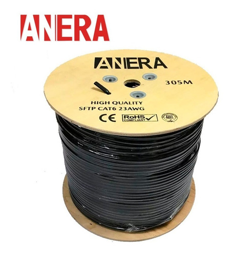 Cable Sftp Cat6 Doble Chaqueta 30/70 Blindado 305 Mtr 23awg