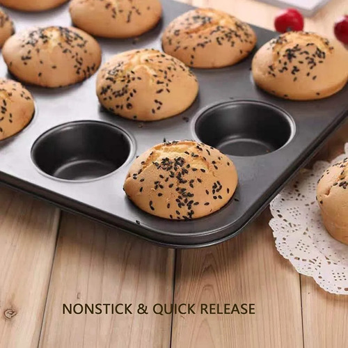 Molde De Teflon Muffins X12 Cupcake Reposteria Antiadherente