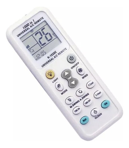 Control Universal K-1028e Aire Acondicionado Frio Calor Blanco