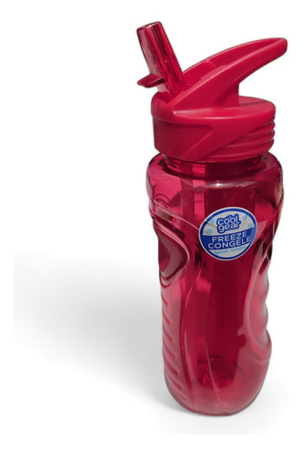 Botella Con Tapa Y Popote 828 Ml Freeze Congele Cool Gear