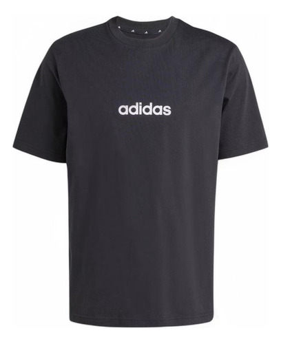 Polera Deportiva Hombre adidas Linear Single Negro