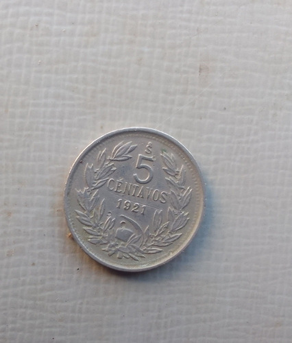 Moneda Chile 5 Centavos 1921