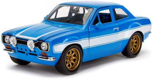 Juguete Carro Escala 1:24 Ford Escort Rs2000 Azul 