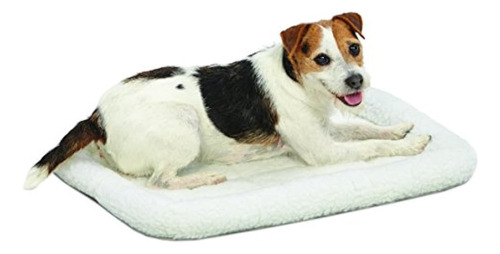 Cama Para Perros O Gatos De Forro Polar Blanco De 24 Pulgada