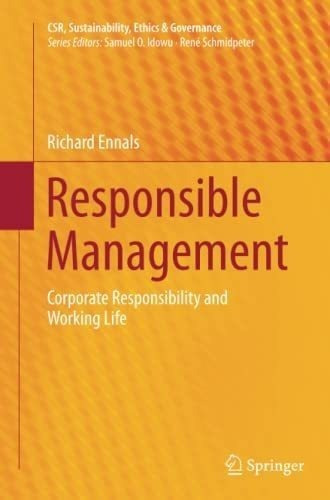 Libro: Responsible Management: Corporate Responsibility And