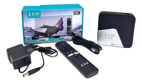 Tv Box Luo V79 8k 5g (con La App Más Buscada) Negro De Voz