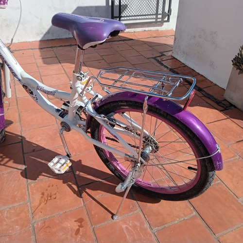 Bicicleta Paseo Infantil T R20 Impecable !! Blanco 20 " (Usado)