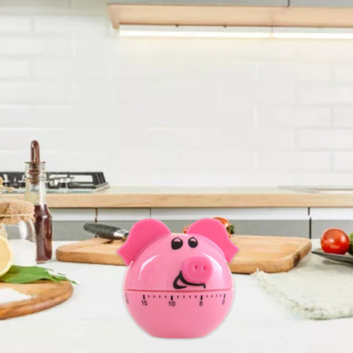 Temporizador Mecânico De Cozinha Mínima Em Forma De Porco Te