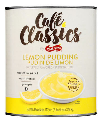 Pudín Limón Gluten Free 3.18kg Cafe Classics By Real Fresh