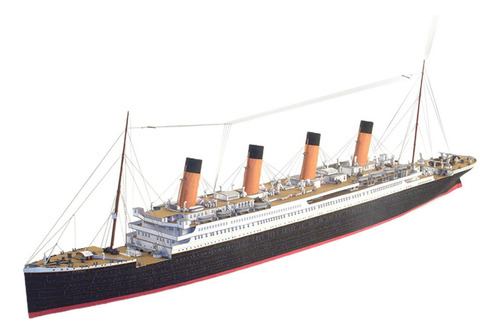 Exquisito Rompecabezas De Barco Titanic 3d Ensamblar Kit De