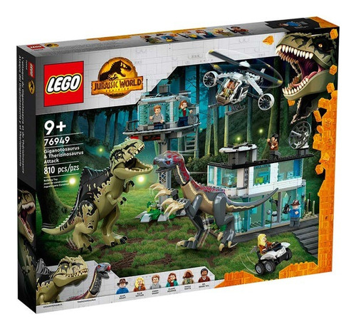 Lego Ataque Del Giganotosaurio Y El Therizinosaurio - 76949