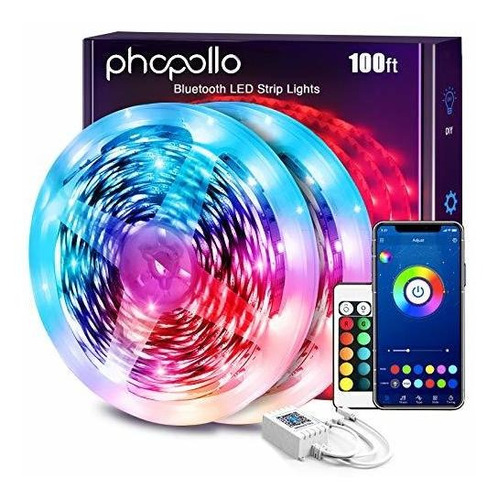 Phopollo - Luces Led De 100 Pies Para Dormitorio, Trabajo In