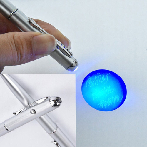 Bolígrafo Con Función De Verificación, Bolígrafo Con Luz Led