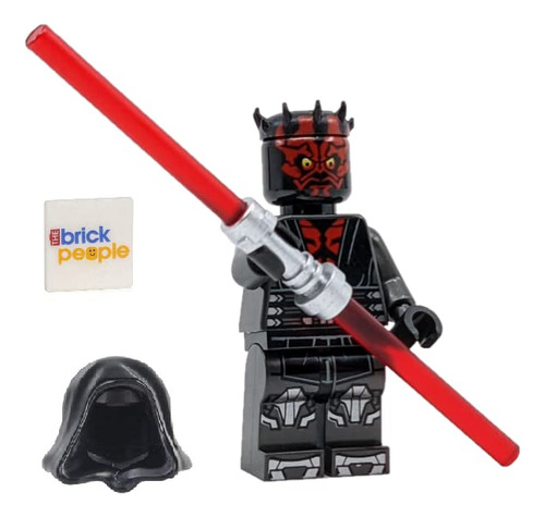 Minifigura Lego Star Wars: Darth Maul Con Plata Metalizada