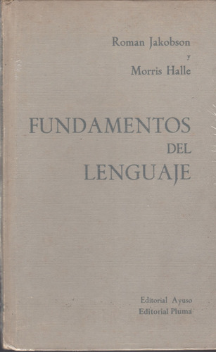 Libro Fundamentos Del Lenguaje Roman Jakobson Y Morris Halle