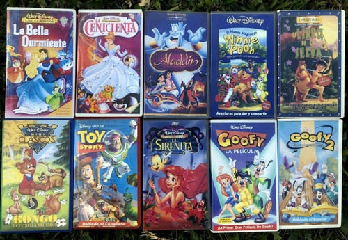 Lote De 10 Vhs Originales De Walt Disney -tamb Venta Por Uni