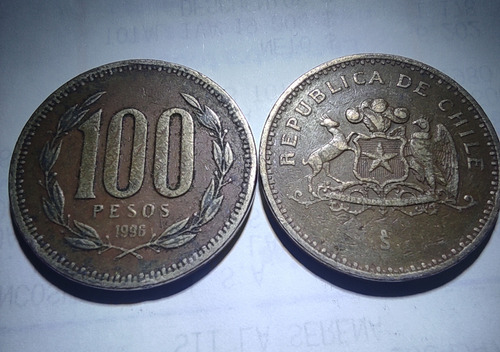 Moneda De 100 Pesos Chilenos, Año De Emisión 1996. (Usado)