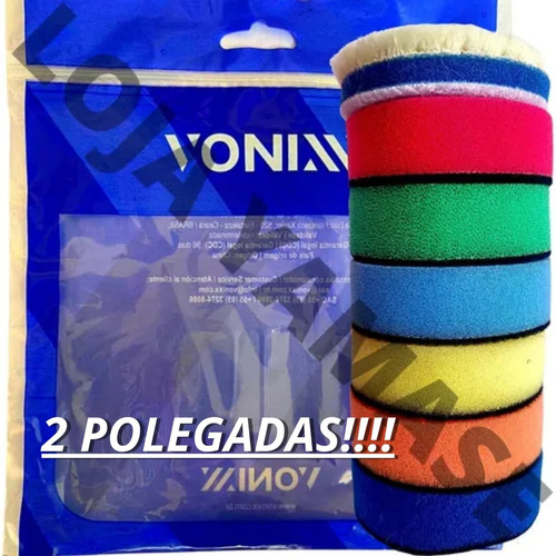 Kit Polimento Boinas De Espuma Lã 2 Polegadas Vonixx