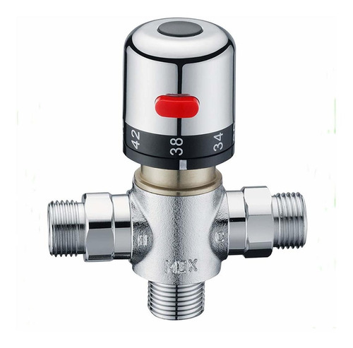 Water Tap Mixer Valve Brass Tempered Inlet Outlet G1 2