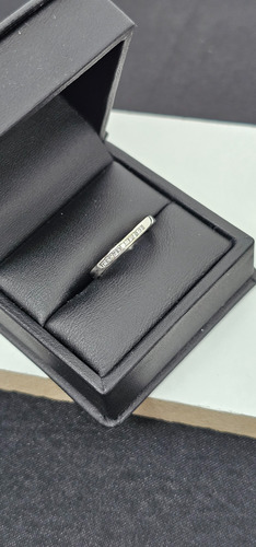 Anillo De Oro Blanco 14k Media Churumbela/diamantes X90 Blanco 6.5 (Usado)