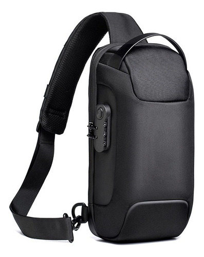 Bolso Cruzado Masculino Mochila Pequeña Usb