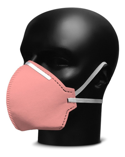 Imagem 1 de 3 de Máscara Pff2 N95 Ca44516 Bfe 99% Kit Com 10 Rosa