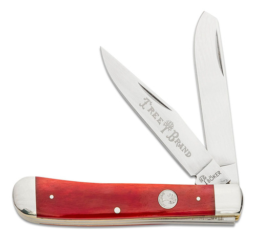 Navaja Boker Arbolito Ts 2.0 Trapper De Hueso Rojo Original