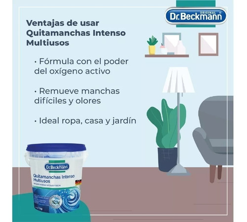 Dr. Beckmann Quitamanchas Intenso Multiusos En Pote - 1kg