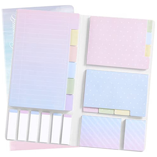 Sticky Notes Set, Hommie Colored Divider Self-stick Jsh6b