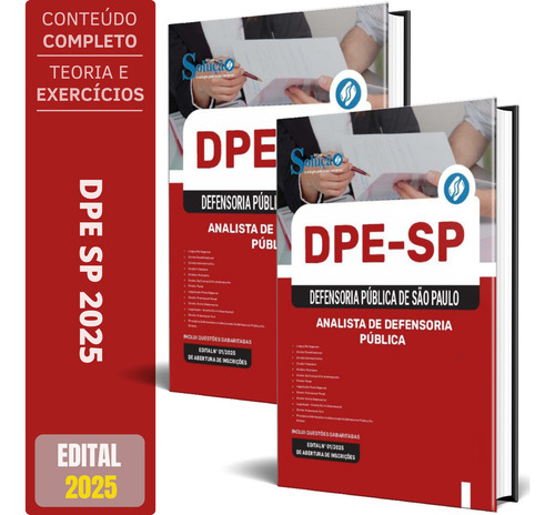Apostila Concurso Dpe Sp 2025 - Analista De Defensoria Públi